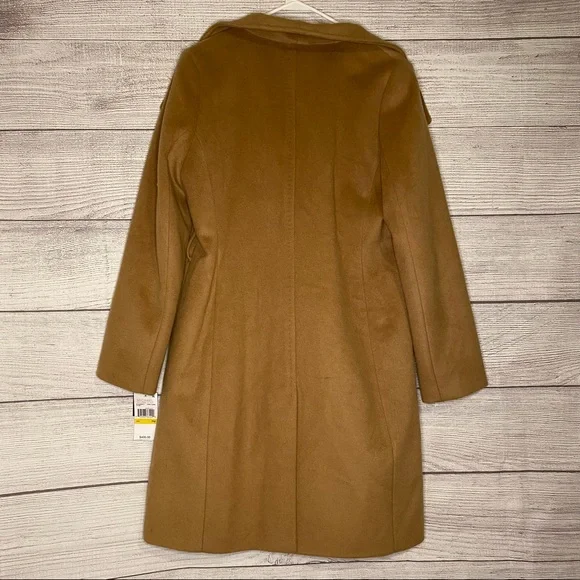 MICHAEL Michael Kors Wool Coat -Dark Camel size PM NEW WITH TAGS - Picture 4 of 16